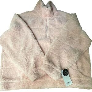 🩷NWT Kinesis Baby Pink Fleece Jacket - high end & comfy style!Size 2X - SO SOFT!